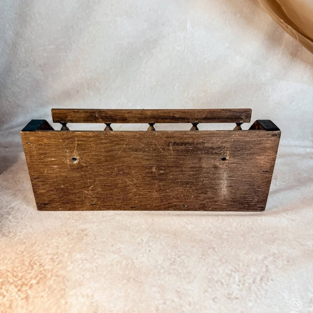 Wooden Spindle Holder Shelf